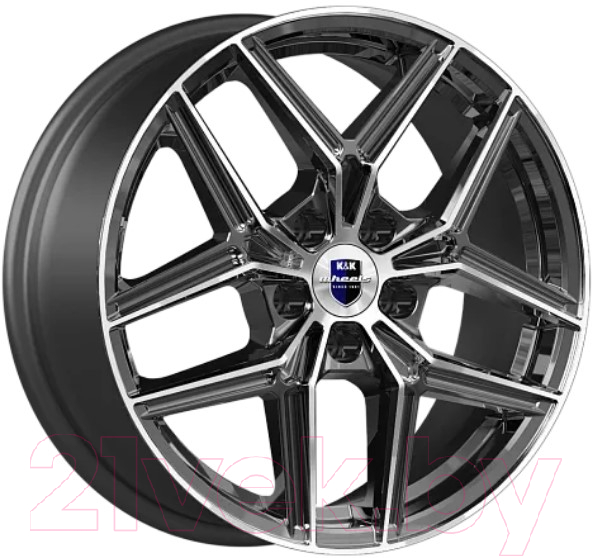 Литой диск K&K Юнион 17x7" 5x114.3мм DIA 67.1мм ET 50мм Алмаз черный