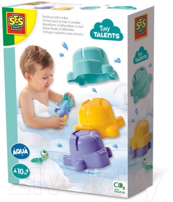 Набор игрушек для ванной SES Creative Tiny Talents Черепашки / 13058