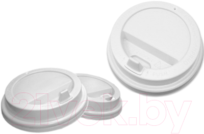 Изображение товара Набор крышек для стаканов Каштан 80мм / УК-80К (2000шт, белый)