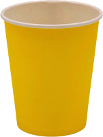 Набор бумажных стаканов Liga Pack 250мл (желтый, 1000шт) - 
