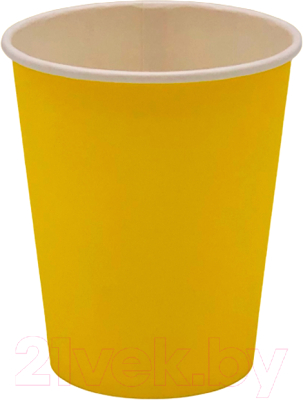Набор бумажных стаканов Liga Pack 250мл (желтый, 1000шт)
