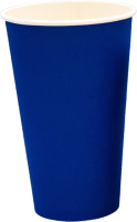 Набор бумажных стаканов Liga Pack 400мл (синий, 1000шт) - 