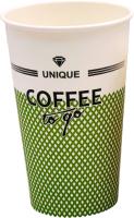 Набор бумажных стаканов Liga Pack 400мл (Coffee To Go, 1000шт) - 