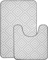 

Набор ковриков для ванной и туалета, Ромбы / 7060-22003