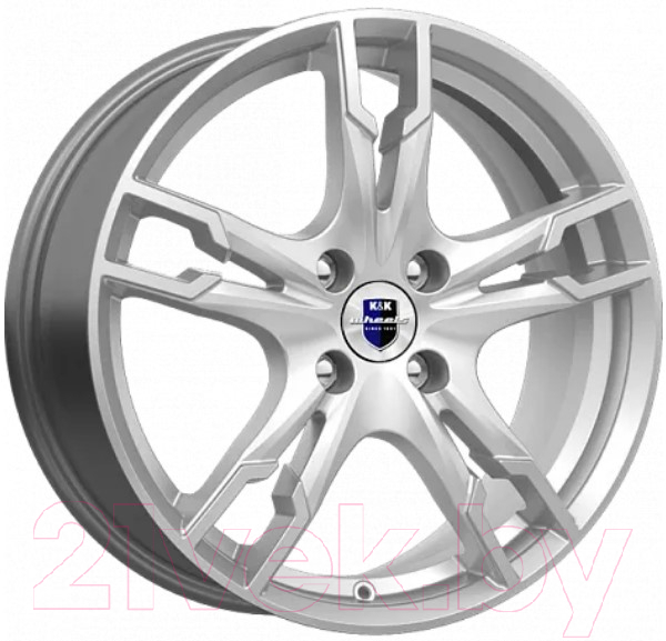 Литой диск K&K Солар 17x7" 4x100мм DIA 67.1мм ET 38мм Сильвер