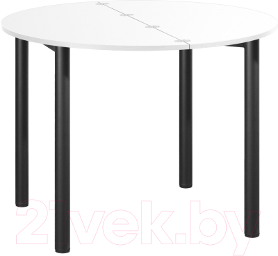 Обеденный стол Millwood Далис 1 (белый/металл черный)