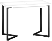 Обеденный стол Millwood Лофт Лондон Л 100-140x60x76 (белый/металл черный) - 