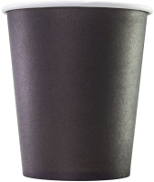 Набор бумажных стаканов Паксервис 250мл / НВ80-280 (1500шт, черный) - 