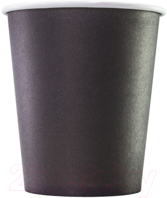Набор бумажных стаканов Паксервис 250мл / НВ80-280 (1500шт, черный)
