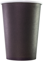 Набор бумажных стаканов Паксервис 300мл / НВ90-430 (800шт, черный) - 