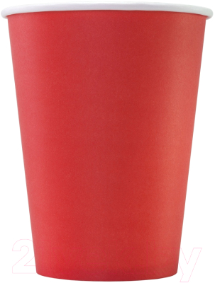 Набор бумажных стаканов Паксервис 300мл / НВ90-430 (800шт, красный)