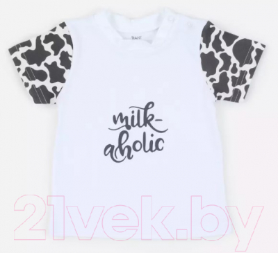 Комплект одежды для малышей Rant Milk-Aholic с шортами / 2-81/1 (белый, р.68)