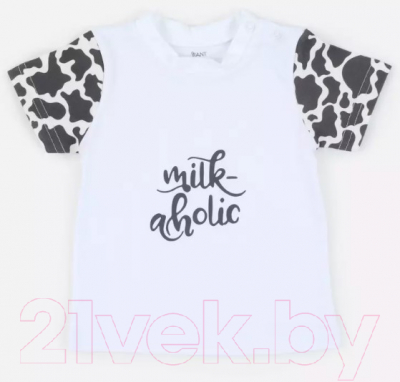 Комплект одежды для малышей Rant Milk-Aholic со штанишками / 2-81 (белый, р.74)