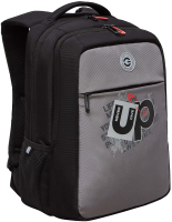 Школьный рюкзак Grizzly RB-456-3 (черный/серый) - 