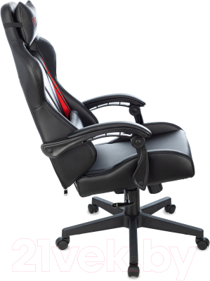 Кресло геймерское Бюрократ Zombie Game Tetra (черный/красный)