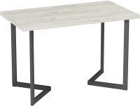 Обеденный стол Soma Miata 36 120x66 (дуб крафт белый/черный) - 