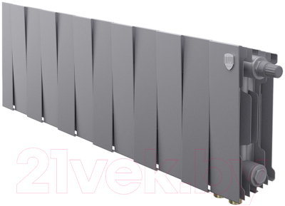 Радиатор биметаллический Royal Thermo PianoForte 200 VDR Silver Satin (12 секций)