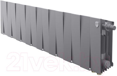Радиатор биметаллический Royal Thermo PianoForte 200 VDR Silver Satin (16 секций)