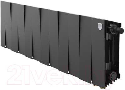 Радиатор биметаллический Royal Thermo PianoForte 200 Noir Sable VDR (12 секций)