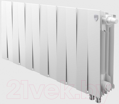 Радиатор биметаллический Royal Thermo PianoForte 300 Bianco Traffico VDR (12 секций)