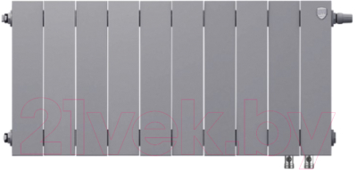 Радиатор биметаллический Royal Thermo PianoForte 300 VDR Silver Satin (10 секций)