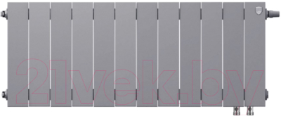 Радиатор биметаллический Royal Thermo PianoForte 300 VDR Silver Satin (12 секций)