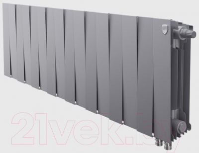 Радиатор биметаллический Royal Thermo PianoForte 300 VDR Silver Satin (16 секций)