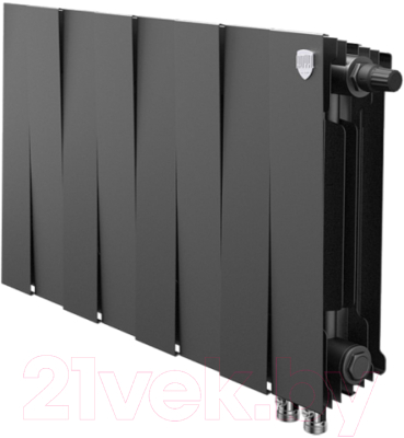 Радиатор биметаллический Royal Thermo PianoForte 300 VDR Noir Sable (8 секций)
