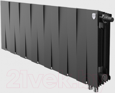 Радиатор биметаллический Royal Thermo PianoForte 300 VDR Noir Sable (14 секций)