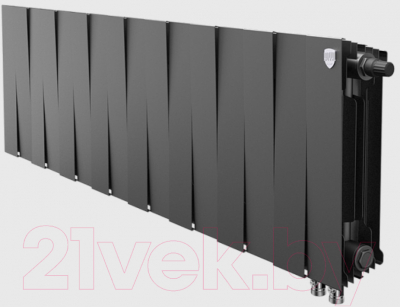 Радиатор биметаллический Royal Thermo PianoForte 300 VDR Noir Sable (16 секций)