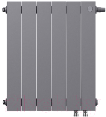 Радиатор биметаллический Royal Thermo PianoForte 500 VDR Silver Satin (6 секций)