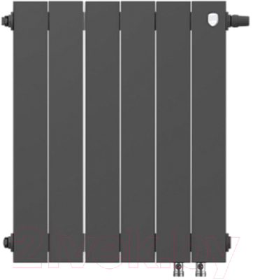 Радиатор биметаллический Royal Thermo PianoForte 500 VDR Noir Sable (6 секций)