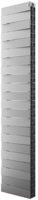 Радиатор биметаллический Royal Thermo PianoForte Tower 300 Silver Satin (22 секции)