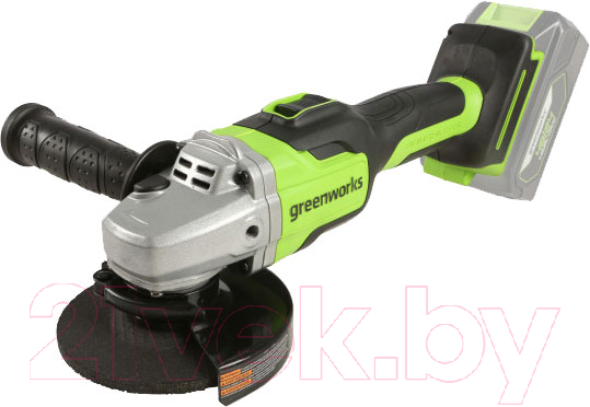 Угловая шлифовальная машина Greenworks GD24AG бесщеточная 24V / 3200207