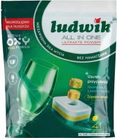 Таблетки для посудомоечных машин Ludwik All In One Lemon Doypack (41шт) - 