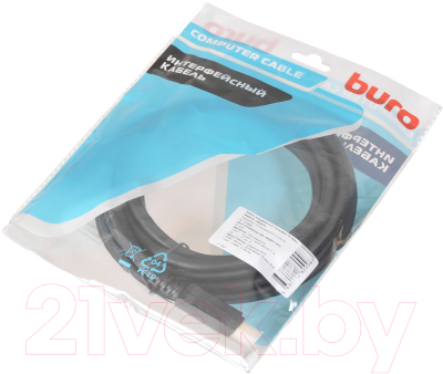 Изображение товара Кабель Buro BHP-DPP-1.4-5 (5м, черный)