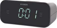 Радиочасы Hyundai H-RCL221 (черный/белая подсветка) - 