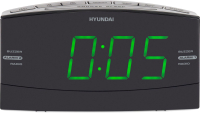 Радиочасы Hyundai H-RCL238 (черный/зеленая подсветка) - 