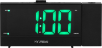 Радиочасы Hyundai H-RCL243 (черный/зеленая подсветка) - 