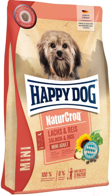 Сухой корм для собак Happy Dog NaturCroq Mini Lachs&Reis / 61213 (800г)
