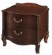 Миниатюра изображения товара Прикроватная тумба Мебелик Джульетта 2 ящика (орех)