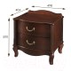 Миниатюра изображения товара Прикроватная тумба Мебелик Джульетта 2 ящика (орех)