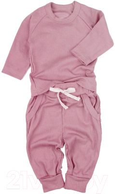 Костюм для малышей Amarobaby Fashion / AB-OD21-FS11/06-62 (розовый, р. 62)