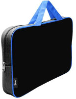 Папка-портфель Оникс ПМД 4-42 (черный/ярко-голубой) - 