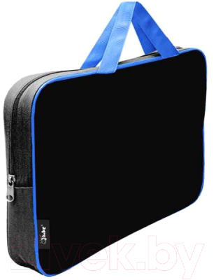 Папка-портфель Оникс ПМД 4-42 (черный/ярко-голубой)