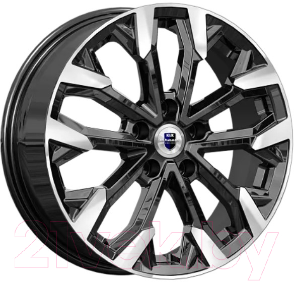 Литой диск K&K Морейн 17x6.5" 5x114.3мм DIA 67.1мм ET 50мм Алмаз черный