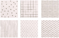 Декоративная плитка Axima Адажио матовый орнамент микс декор (200x200, светло-серый) - 