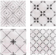 Декоративная плитка Axima Джаз глянцевый орнамент микс декор (200x200) - 