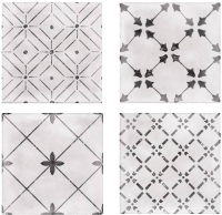 Декоративная плитка Axima Джаз матовый орнамент микс декор (200x200) - 