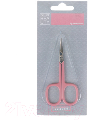 Ножницы для маникюра Dewal Beauty / 335 (розовый)